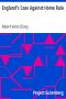 [Gutenberg 14886] • England's Case Against Home Rule